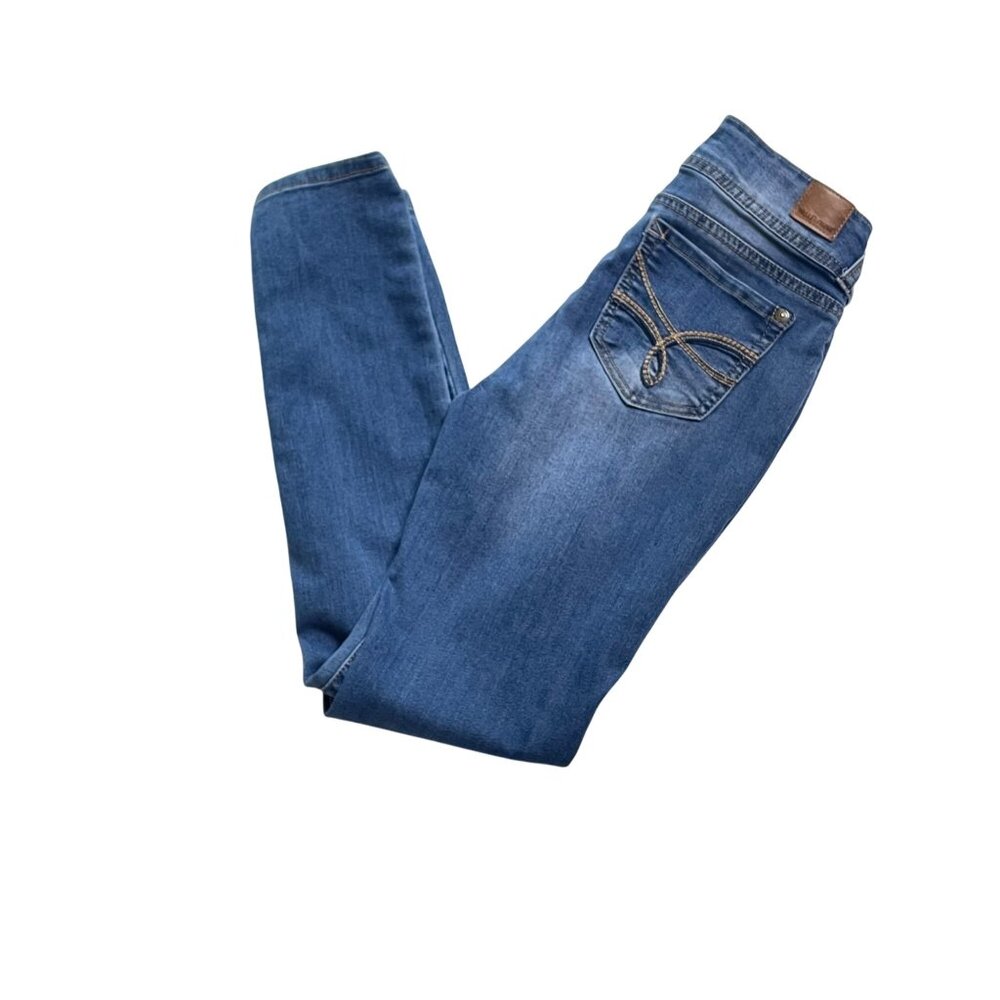 Wallflower Womens Ultra Fit Skinny Denim Blue Jeans Junior Size 3 Regular u